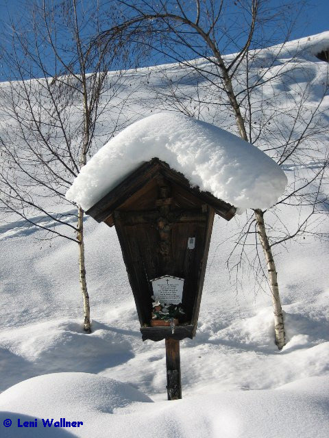 Besagtes Wegkreuz vom Lechnerhof © Leni Wallner