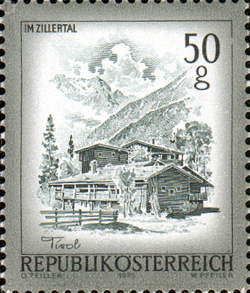 Briefmarke "Im Zillertal"