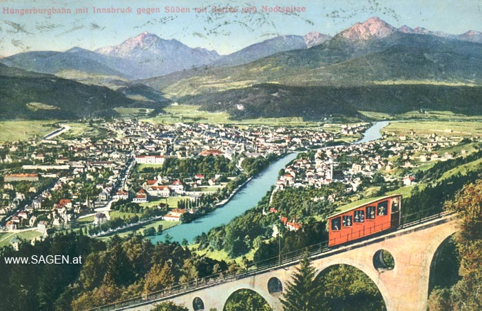 Hungerburgbahn 1913, www.SAGEN.at