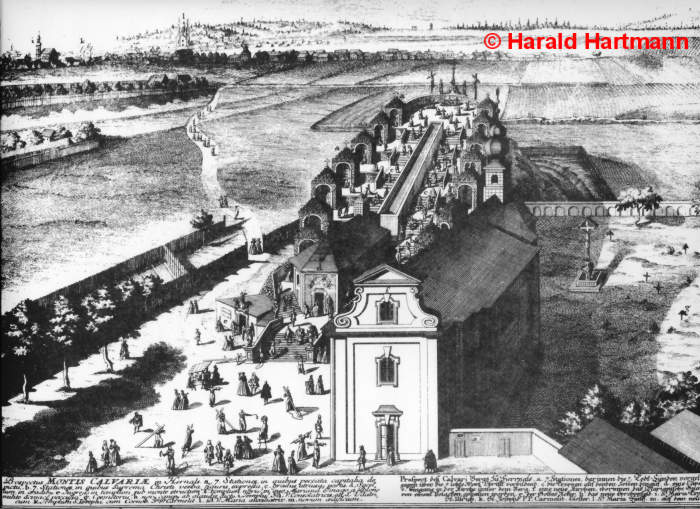 Der Kalvarienberg in Hernals, Stich, Privatbesitz Harald Hartmann